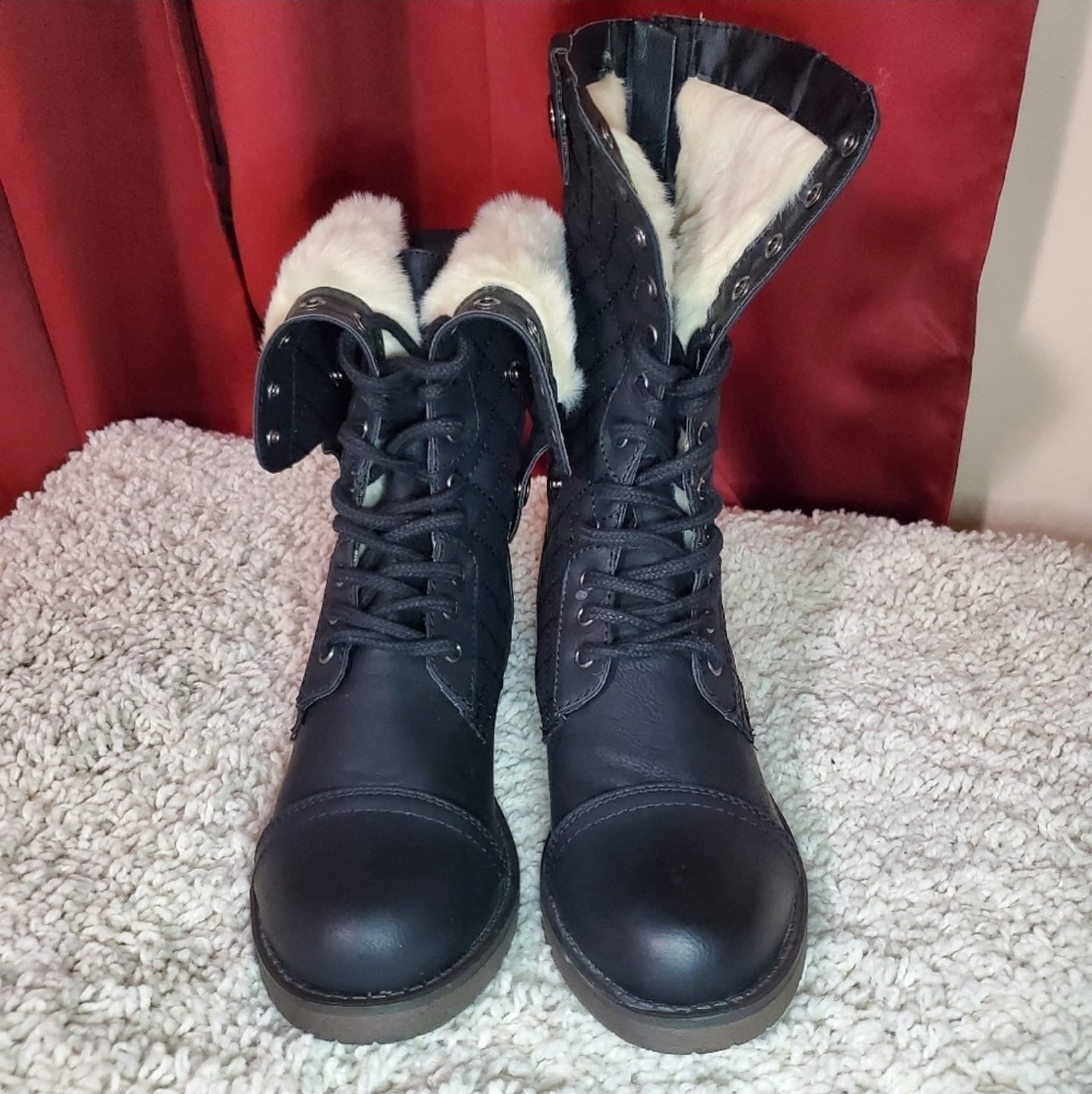 SM New York Women's Fireside Boots Black Size 6.5