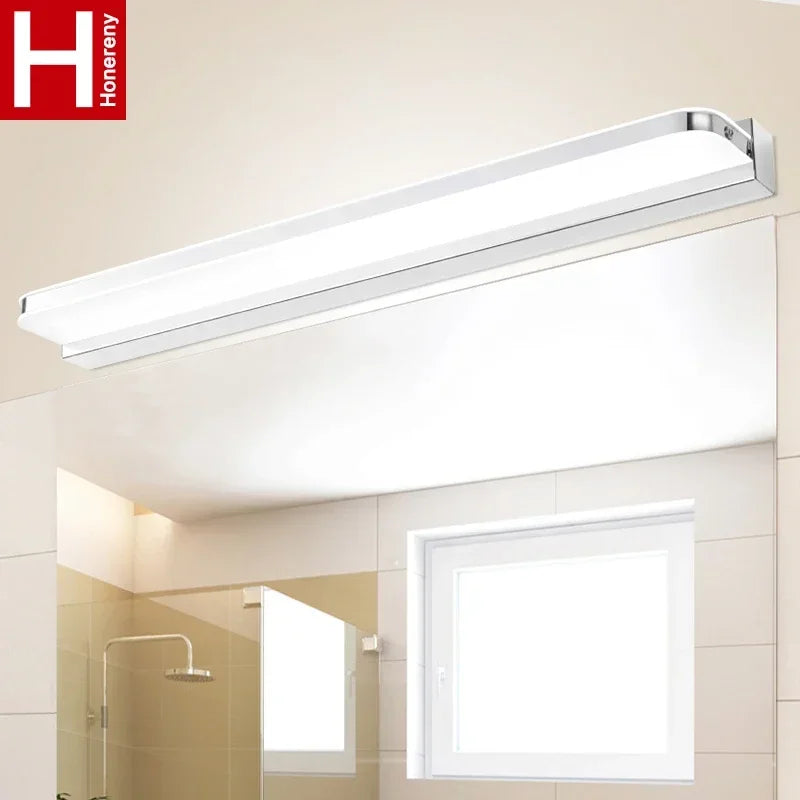 No punching led bathroom toilet makeup mirror lamp wall lamp Nordic modern minimalist mirror cabinet lamp