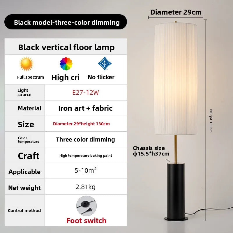 Premium bedroom bedside Japanese zen homestay warm sofa floor-to-ceiling ambient light