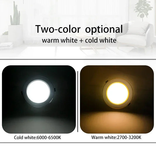 10pcs/lot Led Downlights 5W 9W 12W Ceiling Light 15W 18W Recessed Round Panel Light AC 220V Spot Light Indoor Lighting