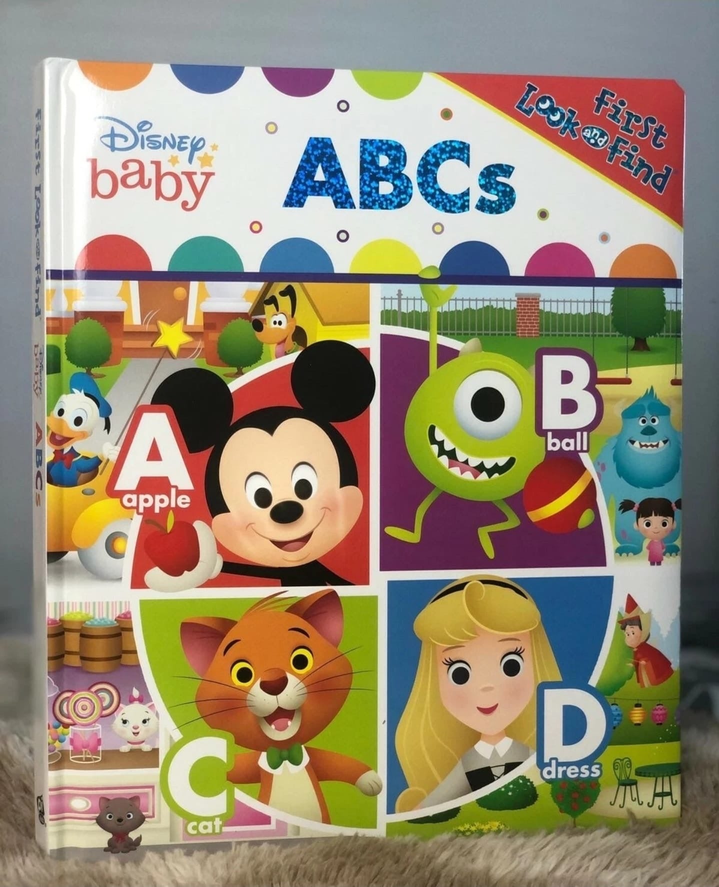 Disney Baby ~ ABCs First Look and Find Padded Board Book