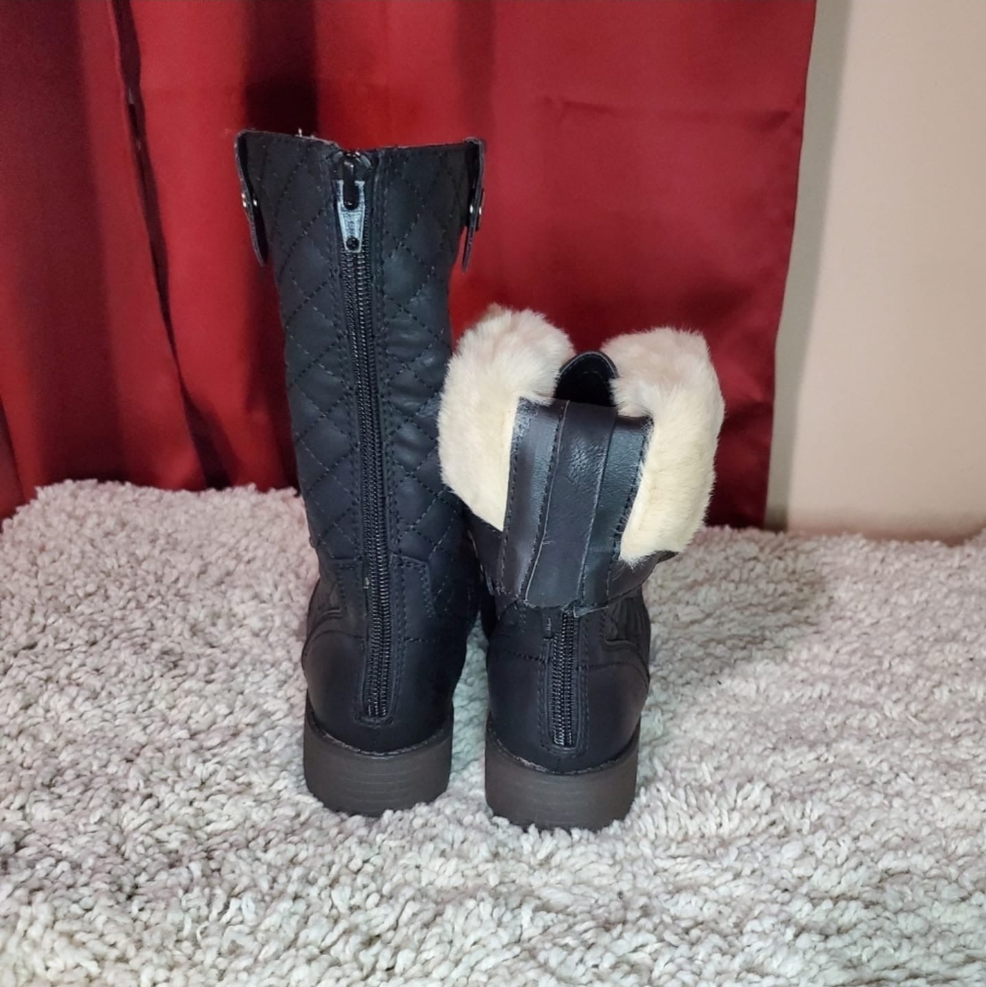 SM New York Women's Fireside Boots Black Size 6.5