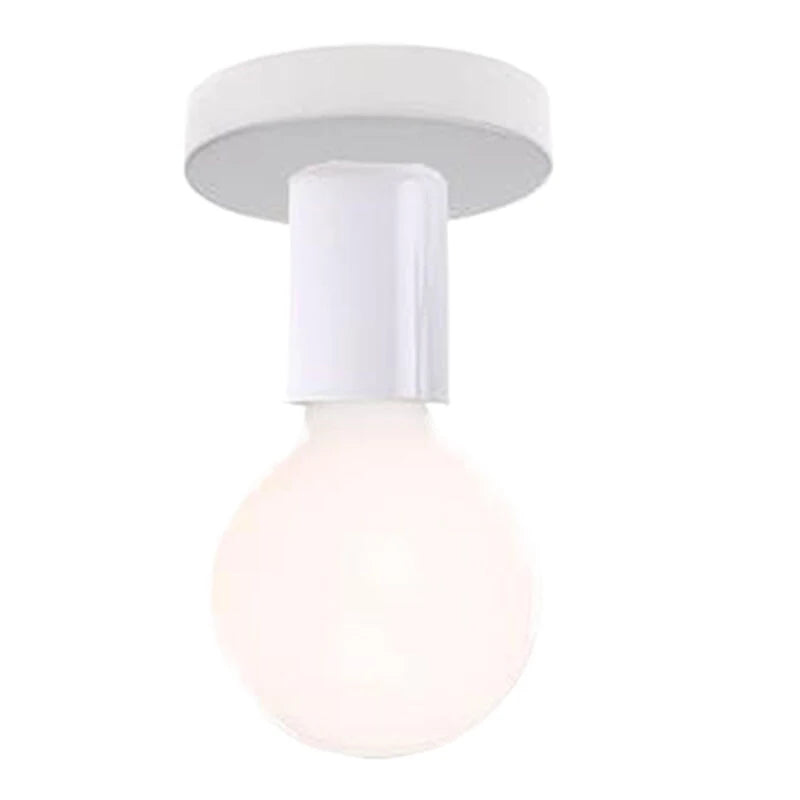 1 Set Ceiling Lamp Wall Lamp Holder Modern Nordic Retro Iron Lamp Decor For Living Room Bedroom Bathroom E27 Lamp Base