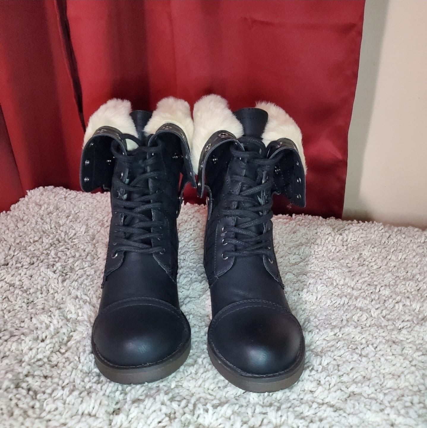 SM New York Women's Fireside Boots Black Size 6.5