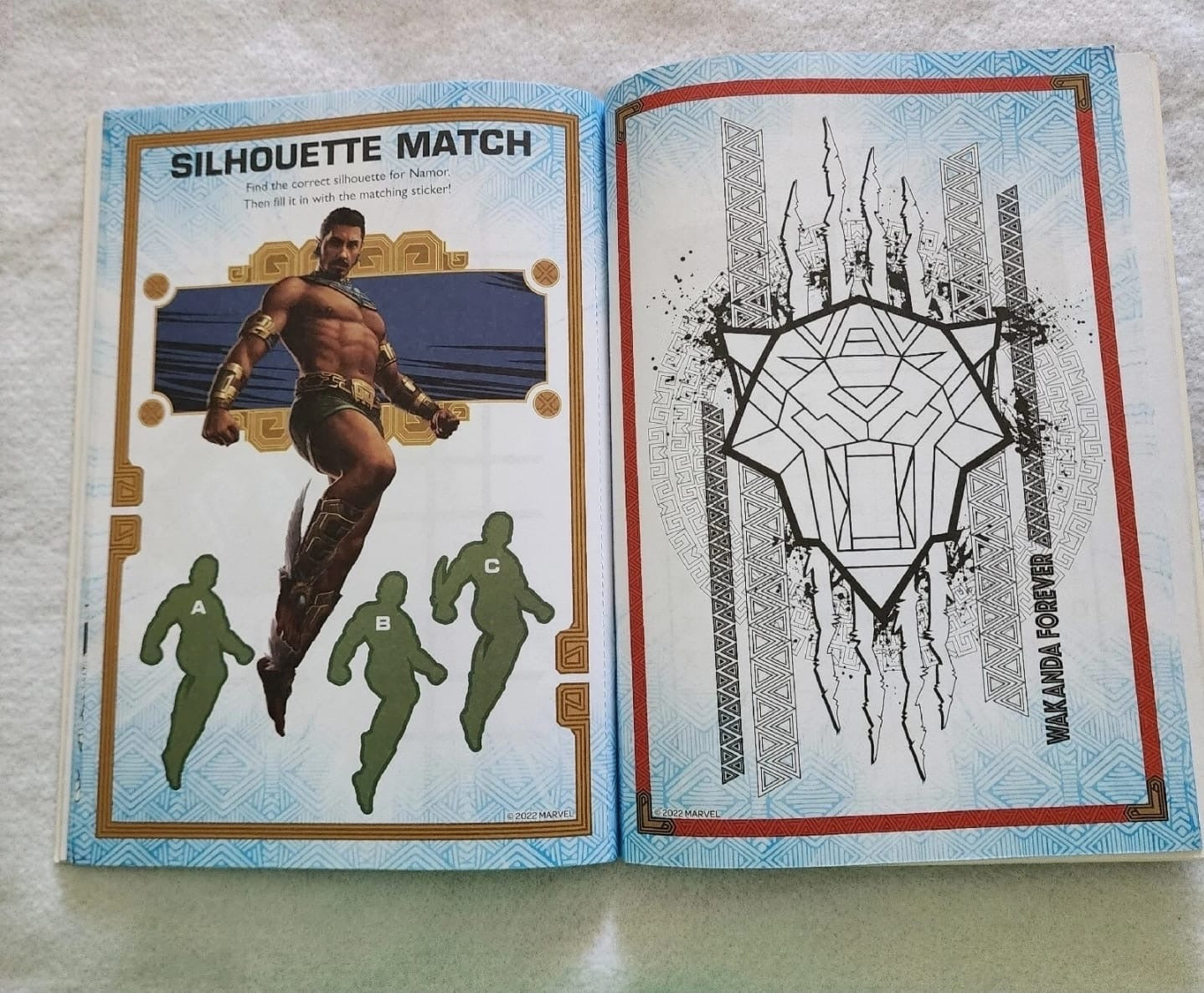 NEW Marvel Studios Black Panther Wakanda Forever Sticker Activity Book
