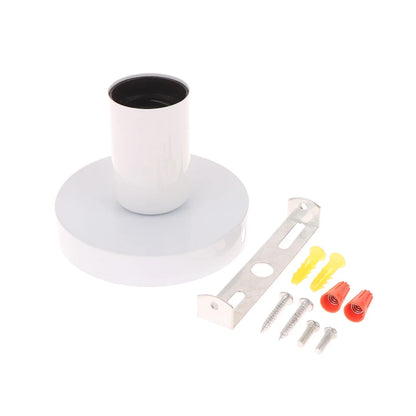 1 Set Ceiling Lamp Wall Lamp Holder Modern Nordic Retro Iron Lamp Decor For Living Room Bedroom Bathroom E27 Lamp Base