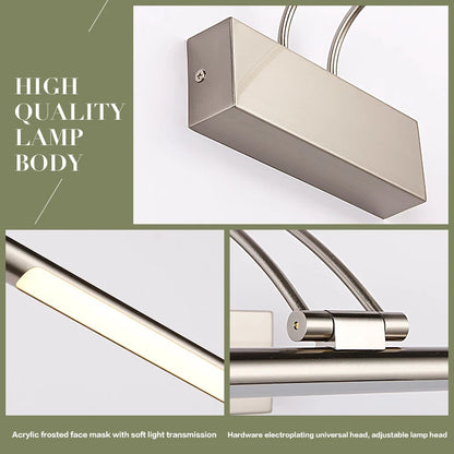 LED mirror headlight, bathroom mirror light, 12W, 19cm away from the wall, dressing room angle adjustable mirror light