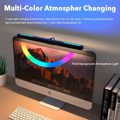 Computer Monitor Ambient Light PC RGB Background Office Desk Lamp USB Dimming Screen Hanging Lights Curved Screen Game Light Bar