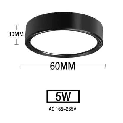 LED Ceiling Light 5W 9W 12W 15W 18W 20W Surface Mounted Downlight Ceiling Lamp for Living Room Kitchen Spotlight AC 175-265V