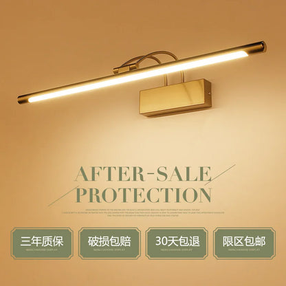 LED mirror headlight, bathroom mirror light, 12W, 19cm away from the wall, dressing room angle adjustable mirror light