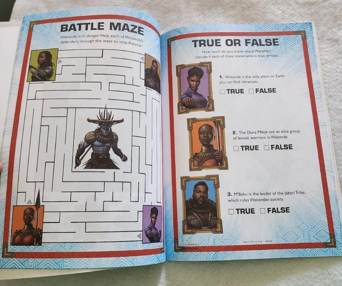 NEW Marvel Studios Black Panther Wakanda Forever Sticker Activity Book