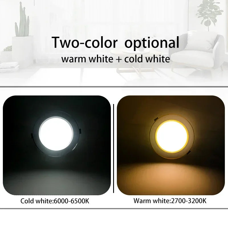 10pcs/lot Led Downlights 5W 9W 12W Ceiling Light 15W 18W Recessed Round Panel Light AC 220V Spot Light Indoor Lighting