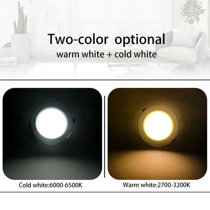 10pcs/lot Led Downlights 5W 9W 12W Ceiling Light 15W 18W Recessed Round Panel Light AC 220V Spot Light Indoor Lighting