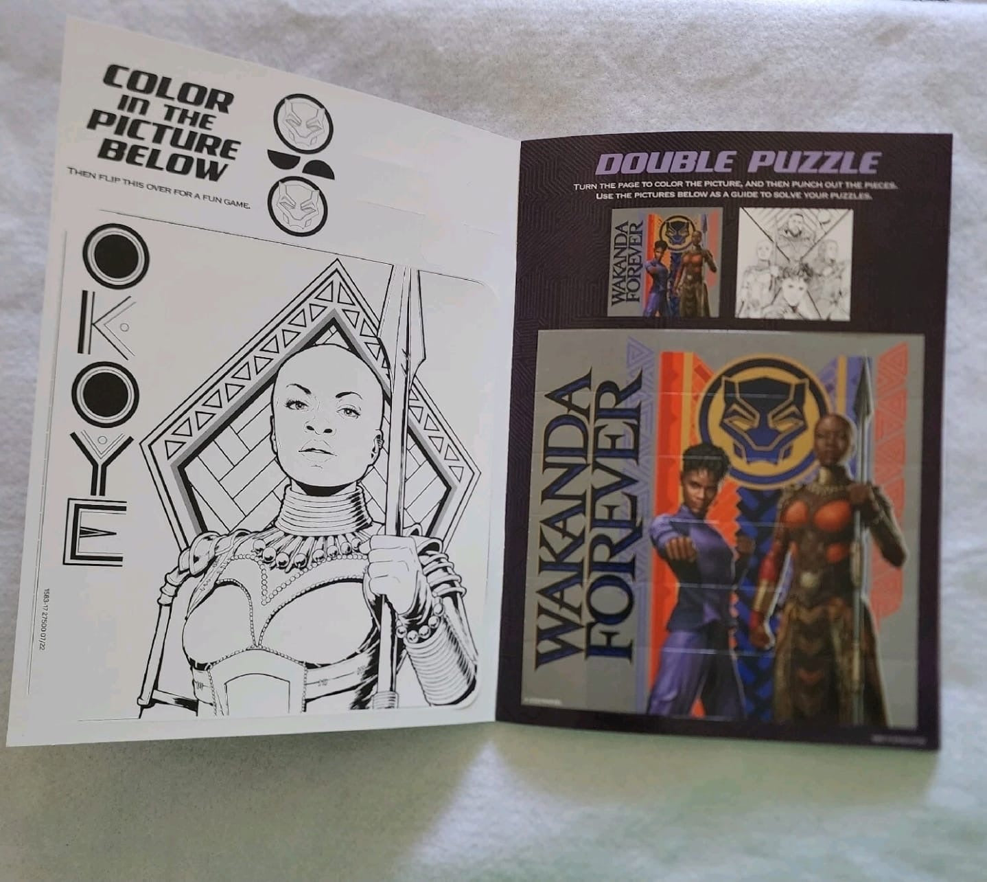 Marvel Studios Black Panther Wakanda Forever Movie Activity & Coloring book