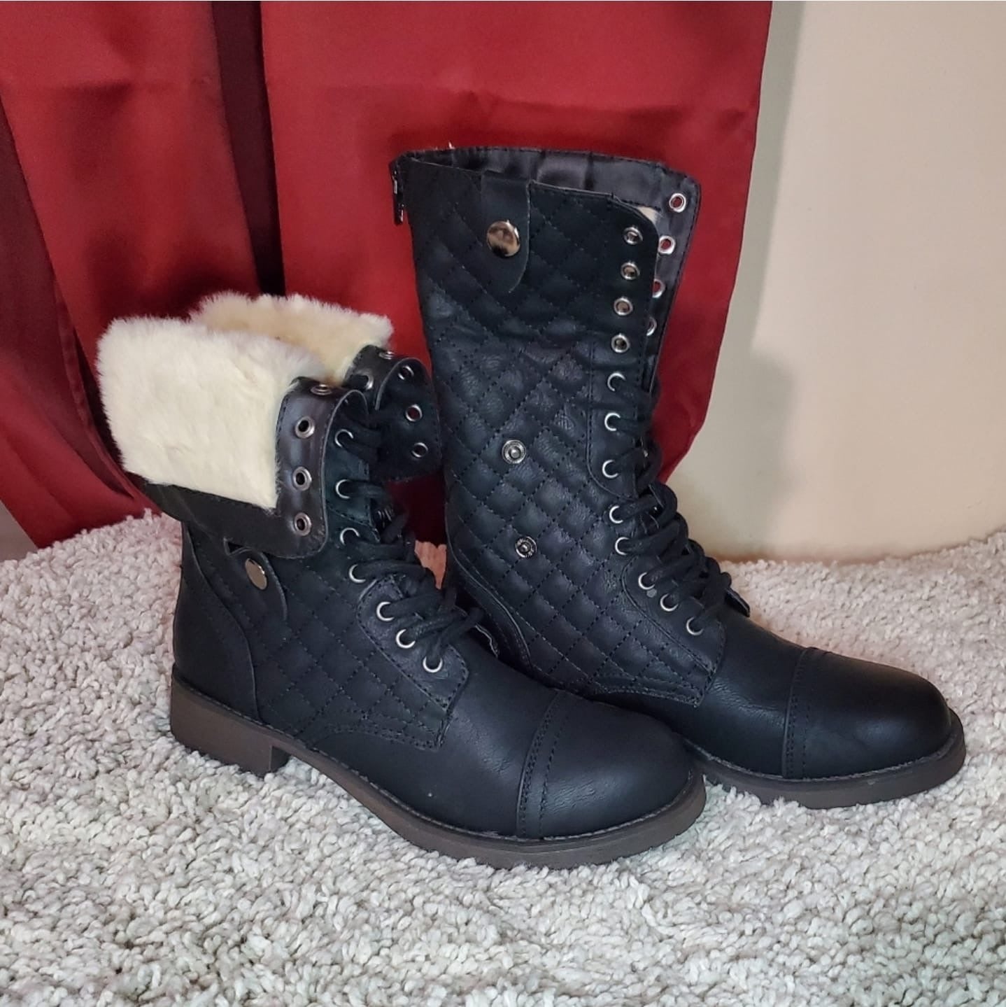 SM New York Women's Fireside Boots Black Size 6.5