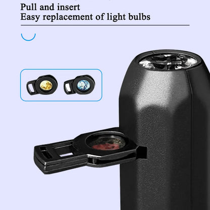 Halloween Projector USB 360 Degree Rotating LED Skull Projector Lamp Halloween Decoration for Bedroom Ceiling Room Wall Decor