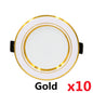 10pcs/lot Led Downlights 5W 9W 12W Ceiling Light 15W 18W Recessed Round Panel Light AC 220V Spot Light Indoor Lighting