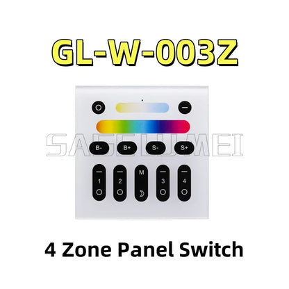 GLEDOPTO ZigBee3.0 6W 12W 3.5 Inch RGBCCT LED Downlight CRI 90+ Ceiling Recessed Light App Voice Alexa ZigBee2mqtt Conbee2 Tuya