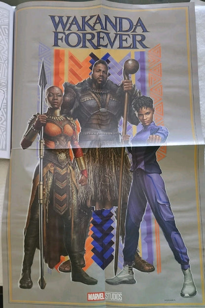 MARVEL WAKANDA FOREVER  COLORING/ACTIVITY BOOK w/GLOW-IN-THE-DARK POSTER/STICKER