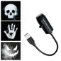 Halloween Projector USB 360 Degree Rotating LED Skull Projector Lamp Halloween Decoration for Bedroom Ceiling Room Wall Decor