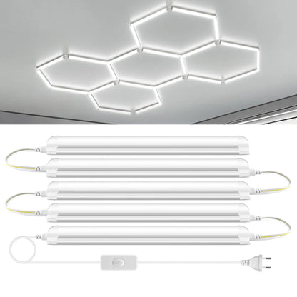T8 50cm Series Connection LED Under Cabinet Light Bar 1-6Pcs 25W LED Light Tube Bulb for Kitchen,Wall,Garage Ceiling Decor Light