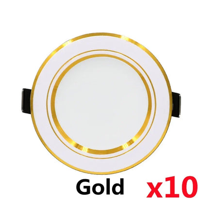 10pcs/lot Led Downlights 5W 9W 12W Ceiling Light 15W 18W Recessed Round Panel Light AC 220V Spot Light Indoor Lighting