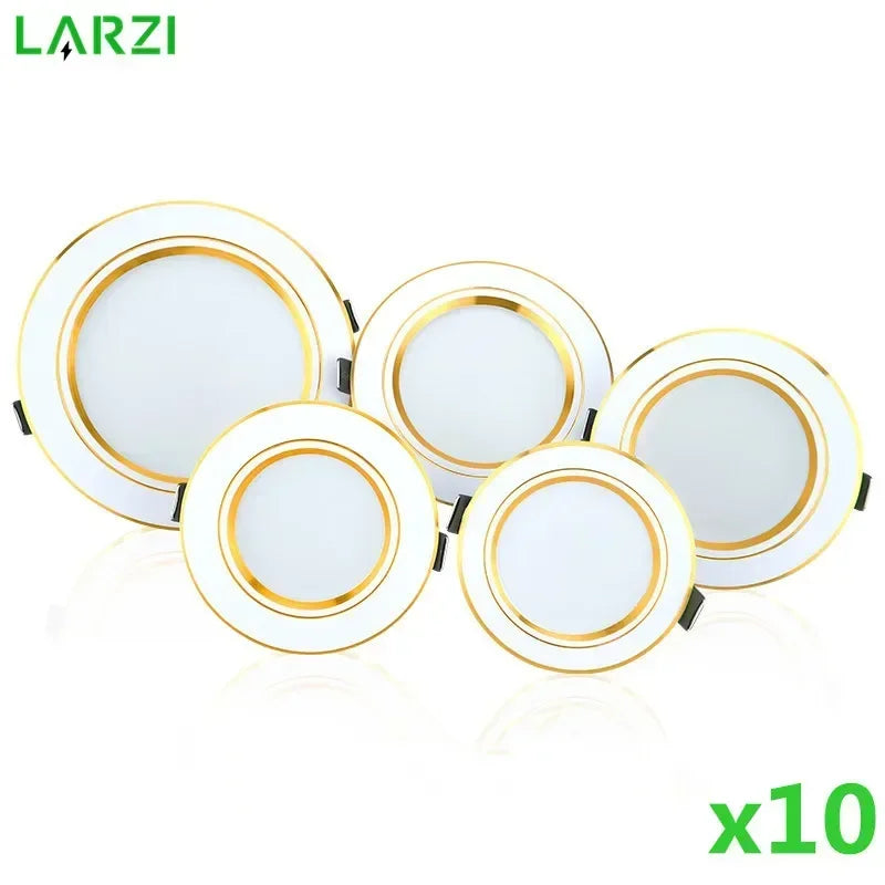 10pcs/lot Led Downlights 5W 9W 12W Ceiling Light 15W 18W Recessed Round Panel Light AC 220V Spot Light Indoor Lighting