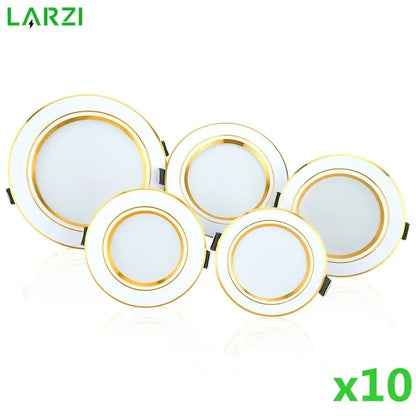 10pcs/lot Led Downlights 5W 9W 12W Ceiling Light 15W 18W Recessed Round Panel Light AC 220V Spot Light Indoor Lighting