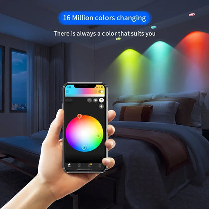 GLEDOPTO ZigBee3.0 6W 12W 3.5 Inch RGBCCT LED Downlight CRI 90+ Ceiling Recessed Light App Voice Alexa ZigBee2mqtt Conbee2 Tuya