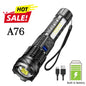 Ultra-Bright Rechargeable Flashlight, Compact & Lightweight Torch for Camping Hiking Fishing Outdoor Emergency  Lighting