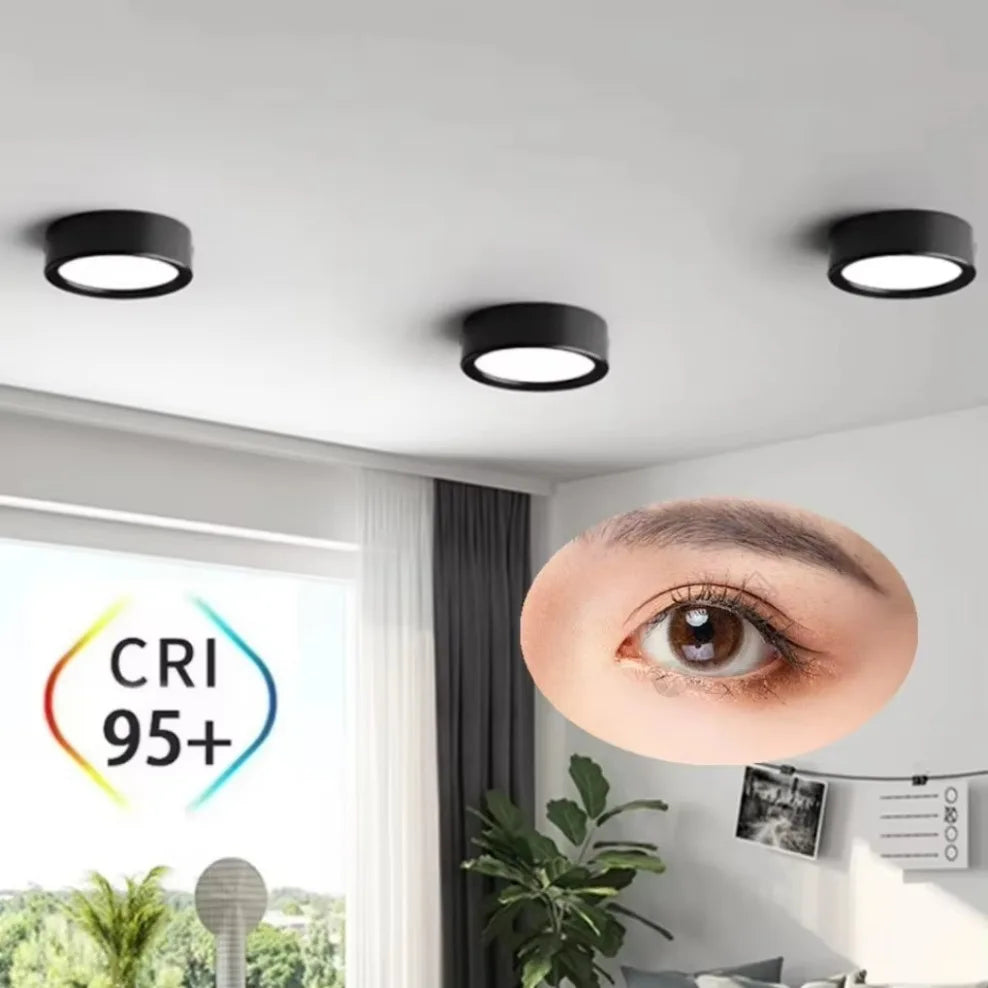 LED Ceiling Light 5W 9W 12W 15W 18W 20W Surface Mounted Downlight Ceiling Lamp for Living Room Kitchen Spotlight AC 175-265V