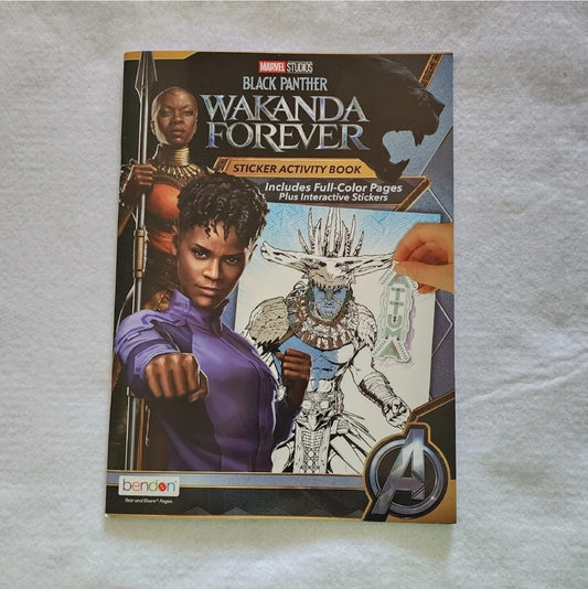 NEW Marvel Studios Black Panther Wakanda Forever Sticker Activity Book