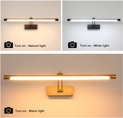 Mirror Wall Lamps Bathroom Wall Lights Toilet Wall Mounted Lighting Fixtures Sconces Showroom Cabinet Golden Wall Lighting