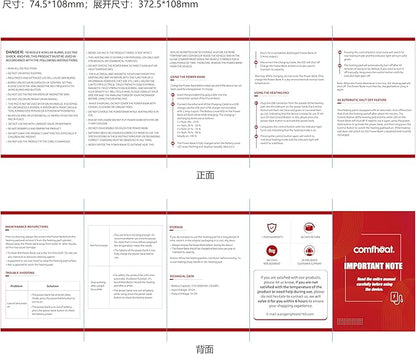 Cordless Hip Heating Pad for Hip & Sciatica Pain Relief 5000mAh Battery Powered Heated Hip Brace for Women, Men Recovery Electric Hip Heat Pad Wrap, Up to 42.5" Waist Size