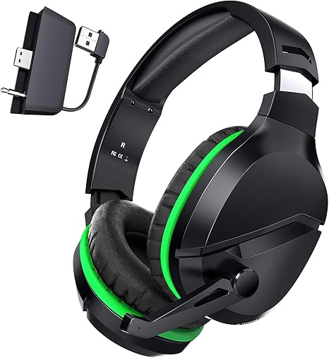 X3 Wireless Gaming Headset for Xbox Series X|S, PS5, PC, Mac, Switch, Bluetooth Headset with Noise Canceling Microphone, 60 Hour Playback Time, Low