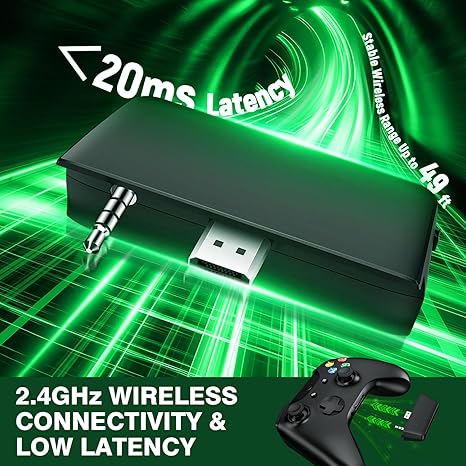 X3 Wireless Gaming Headset for Xbox Series X|S, PS5, PC, Mac, Switch, Bluetooth Headset with Noise Canceling Microphone, 60 Hour Playback Time, Low