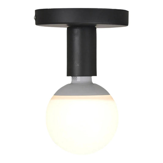 1 Set Ceiling Lamp Wall Lamp Holder Modern Nordic Retro Iron Lamp Decor For Living Room Bedroom Bathroom E27 Lamp Base