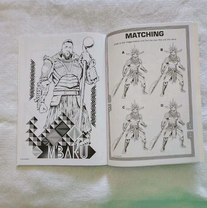 MARVEL WAKANDA FOREVER  COLORING/ACTIVITY BOOK w/GLOW-IN-THE-DARK POSTER/STICKER