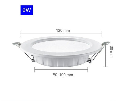 LED Downlight  AC 220V Recessed LED Ceiling Lamp Round Decoration  5W 7W 9W 12W 20W LED Spot Down Lighting 4000K/6500K
