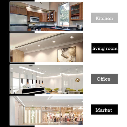1-10Pcs LED Downlight Recessed Round Ceiling 220V 3W 5W 7W 9W 12W 15W Bedroom Kitchen Home Decor Lighting Spotlight Panel Lights