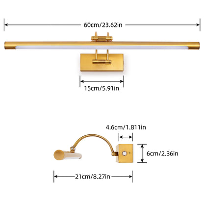 Modern LED Vanity Lights With Switch 12W Toilet Bathroom Waterproof Mirror Lamp Retro Wall Mounted Picture Lighting Fixtures