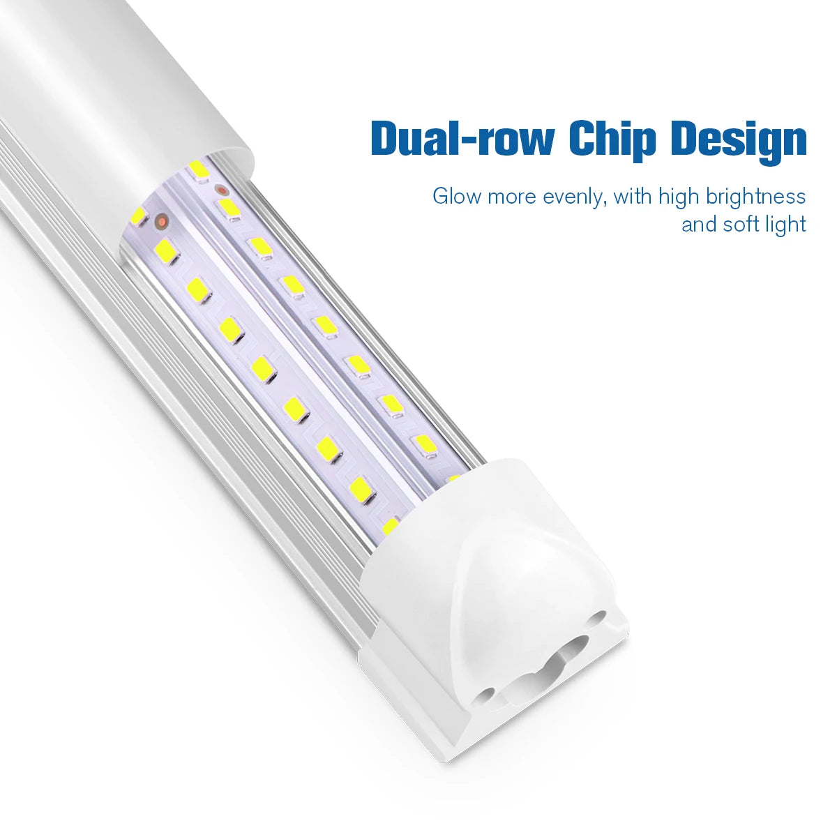 T8 50cm Series Connection LED Under Cabinet Light Bar 1-6Pcs 25W LED Light Tube Bulb for Kitchen,Wall,Garage Ceiling Decor Light