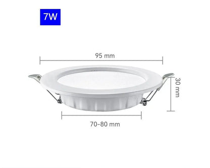 LED Downlight  AC 220V Recessed LED Ceiling Lamp Round Decoration  5W 7W 9W 12W 20W LED Spot Down Lighting 4000K/6500K