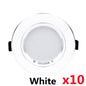 10pcs/lot Led Downlights 5W 9W 12W Ceiling Light 15W 18W Recessed Round Panel Light AC 220V Spot Light Indoor Lighting