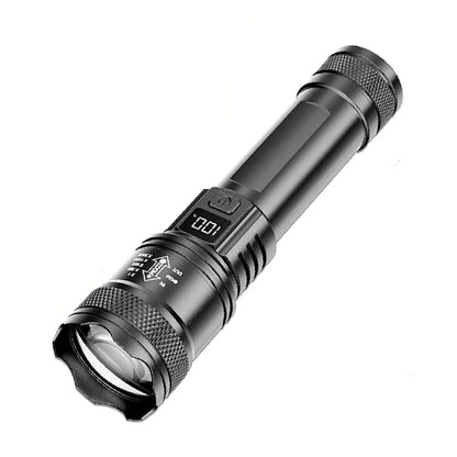 Powerful Flashlights Type C Rechargeable Zoom Torch Light High Power LED Flashlight Built-in Battery For Camping Emergency Lamp